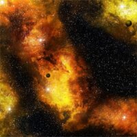 Fiery Nebula Space Game Mat