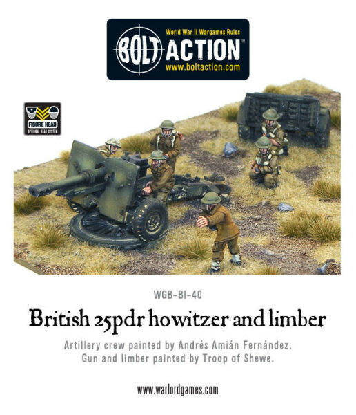 British 25pdr Howitzer & Limber