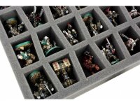 50mm Full-Size Foam Tray with 28 Compartments and Base