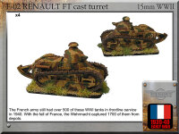 Renault FT (Cast Turret) (x4)