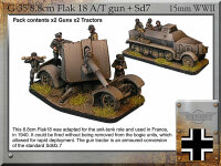 8.8cm Flak 18 A/T gun + Armoured SdKfz. 7 (x2)