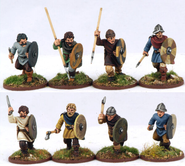 Carolingian: Warriors on Foot (x8)