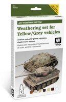 Vallejo Model Air Weathering Set for Yellow/Grey Vehicles
