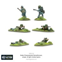 Italian Paracadutisti Flamethrower, Sniper & Light Mortar Teams