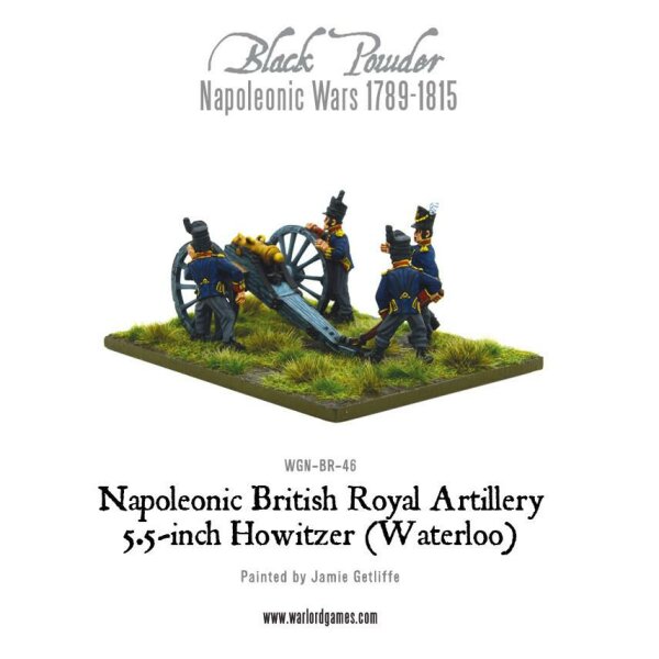 Napoleonic British Royal Artillery 5.5-inch Howitzer (Waterloo Campaign)