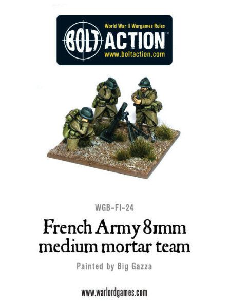 Early War French 81mm Mortar Team