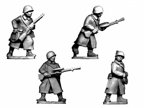 Russian LMG Teams in Greatcoats