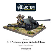 US Airborne 57mm ATG & Crew with Base