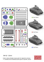 1/72nd Sherman M4A2 (x1 = 2 Sprues)