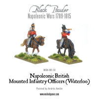 Mounted Napoleonic British Infantry Officers (Waterloo)