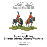Mounted Napoleonic British Infantry Officers (Waterloo)
