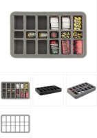 35 mm Half-Size Foam Tray with 18 Slots -12M & 6S FoW Bases / Zombicide Accessories