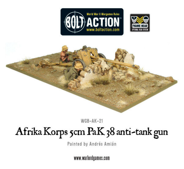 Afrika Korps 5cm PaK 38 Anti-tank Gun