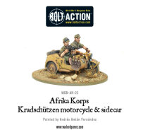 Afrika Korps Kradschützen Motorcycle and Sidecar