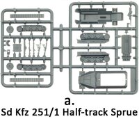 SdKfz 251/1D Half-track Sprue