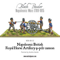 Napoleonic British Royal Horse Artillery 9-pdr Cannon