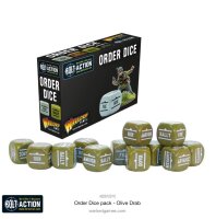 Bolt Action: Orders Dice Pack - Olive Drab