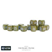 Bolt Action: Orders Dice Pack - Olive Drab