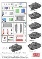 15mm German Panzer III Ausf. J,L,M & N (x5)