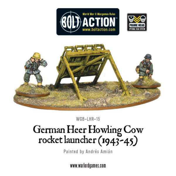 German Heer Howling Cow Rocket Launcher (1943-45) + Oval Base