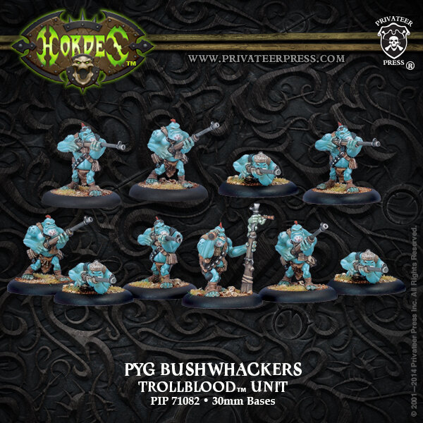 Trollbloods Pyg Bushwhackers Unit