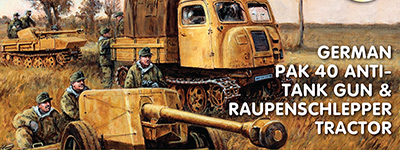 1/72 German PaK40 and Raupenschlepper Tractor (x1) (=3 Sprues)