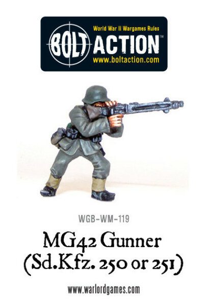 MG42 Gunner (SdKfz 250 or 251)