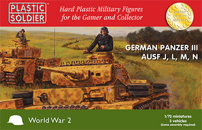 1/72 Panzer III Ausf. J, L, M, & N (x3)