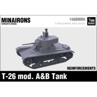 15mm T-26A & B Light Tank (x1)