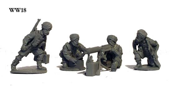 Sikh Vickers MG and Four Crew.
