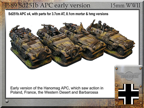 SdKfz 251B APC (x4)