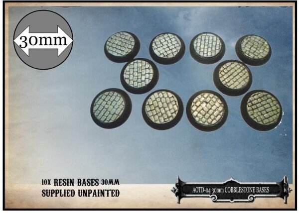 30mm Cobblestone Bases (x10)