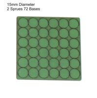 15mm Diameter Bases - Green (x72)