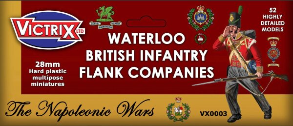 54MM Britisch Napoleonisch Halbinsel Infanterie Flank Companies Victrix 