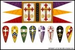 Crusader Banners & Shield Transfers