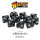 D10 Dice Pack - Black (x10)