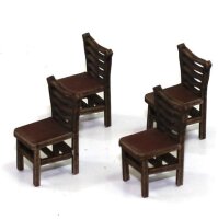 28mm Ladder Back (A) Chairs (x4)