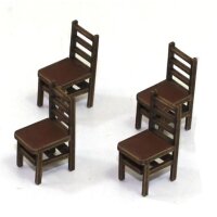 28mm Square Back (B) Chairs (x4)