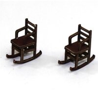 28mm Ladder Back Rocking Chairs (x2)
