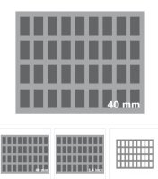 40mm Full-Size Foam Tray with 36 Compartments and Base