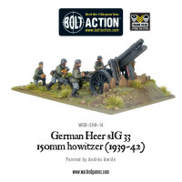 German Heer sIG33 150mm Howitzer (1939-42) + Oval Base