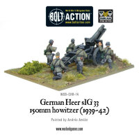 German Heer sIG33 150mm Howitzer (1939-42) + Oval Base