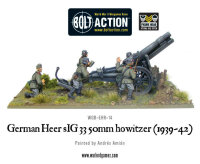 German Heer sIG33 150mm Howitzer (1939-42) + Oval Base