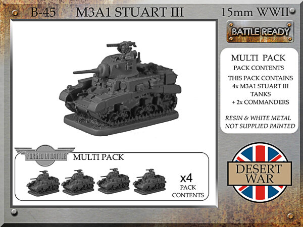 M3A1 Stuart III (x4)
