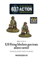 US Firing Machine Gun Team Ammo Carrier