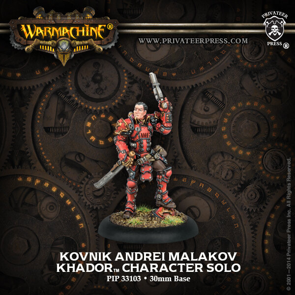 Khador Kovnik Andrei Malakov Character Solo