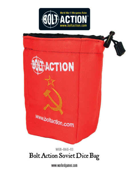 Bolt Action: Soviet Dice Bag & Red Order Dice
