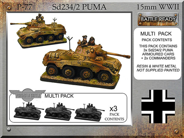 SdKfz 234/2 Puma (x3)