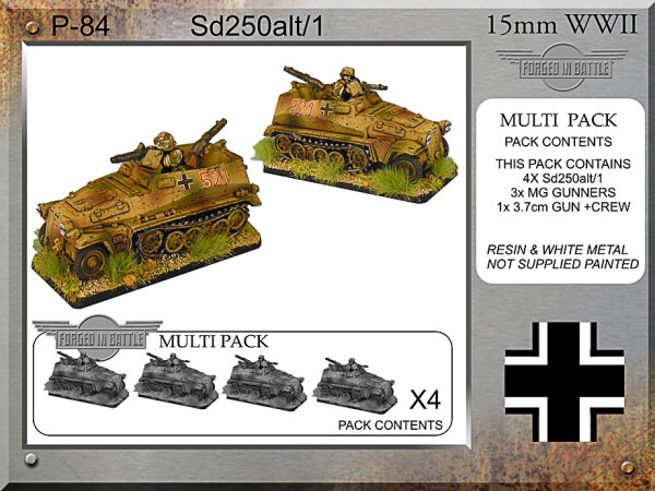 SdKfz 250/1 (alt) APC (x4)