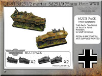 SdKfz 251/2 Mortar + SdKfz 251/9 75mm